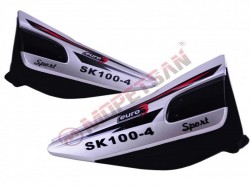 Çelik SK 100-Falcon Akü Kapağı [Gümüş-Takım]